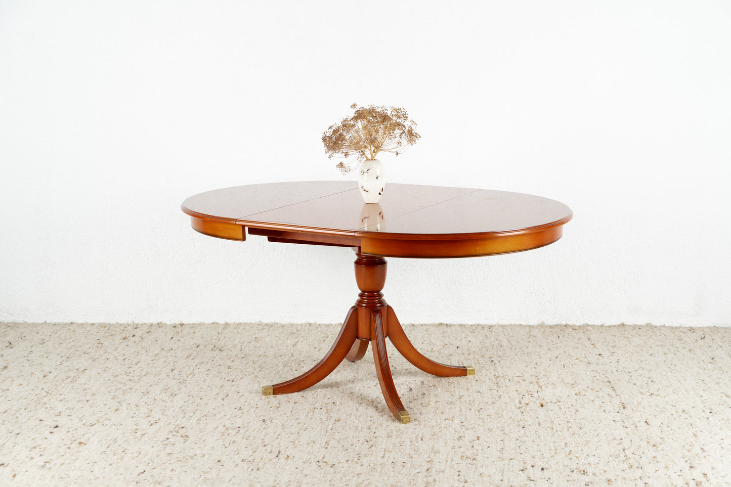 Vintage Tisch Rund Holz Esstisch Küchentisch Ausziehbar