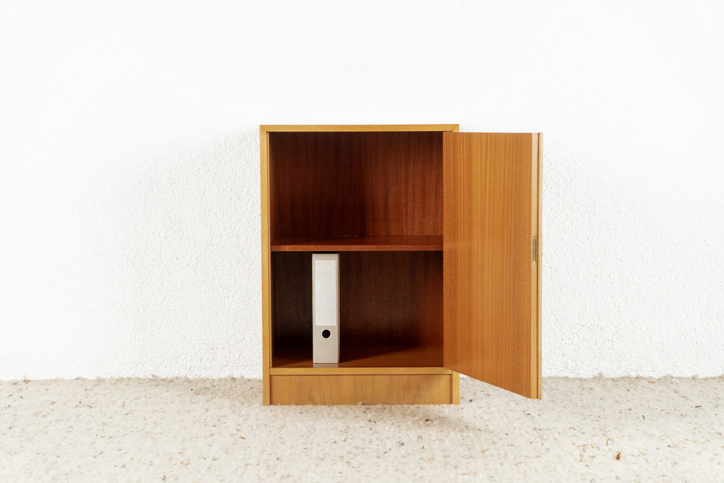 Vintage Kommode Schränkchen Ablage Holz Nuss Mid Century