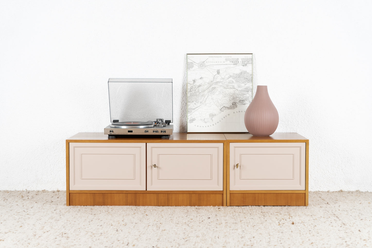 Vintage Sideboard Tv Hifi Lowboard Kommode Mid Century Holz Nuss GERO