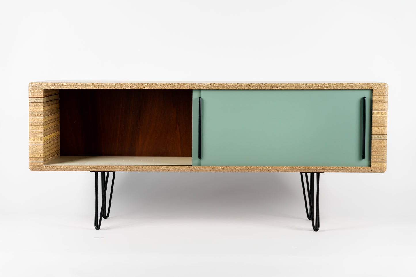 R&F Recycling Sideboard Unikat Schiebetüren Kommode Tv Board Mid Century Design