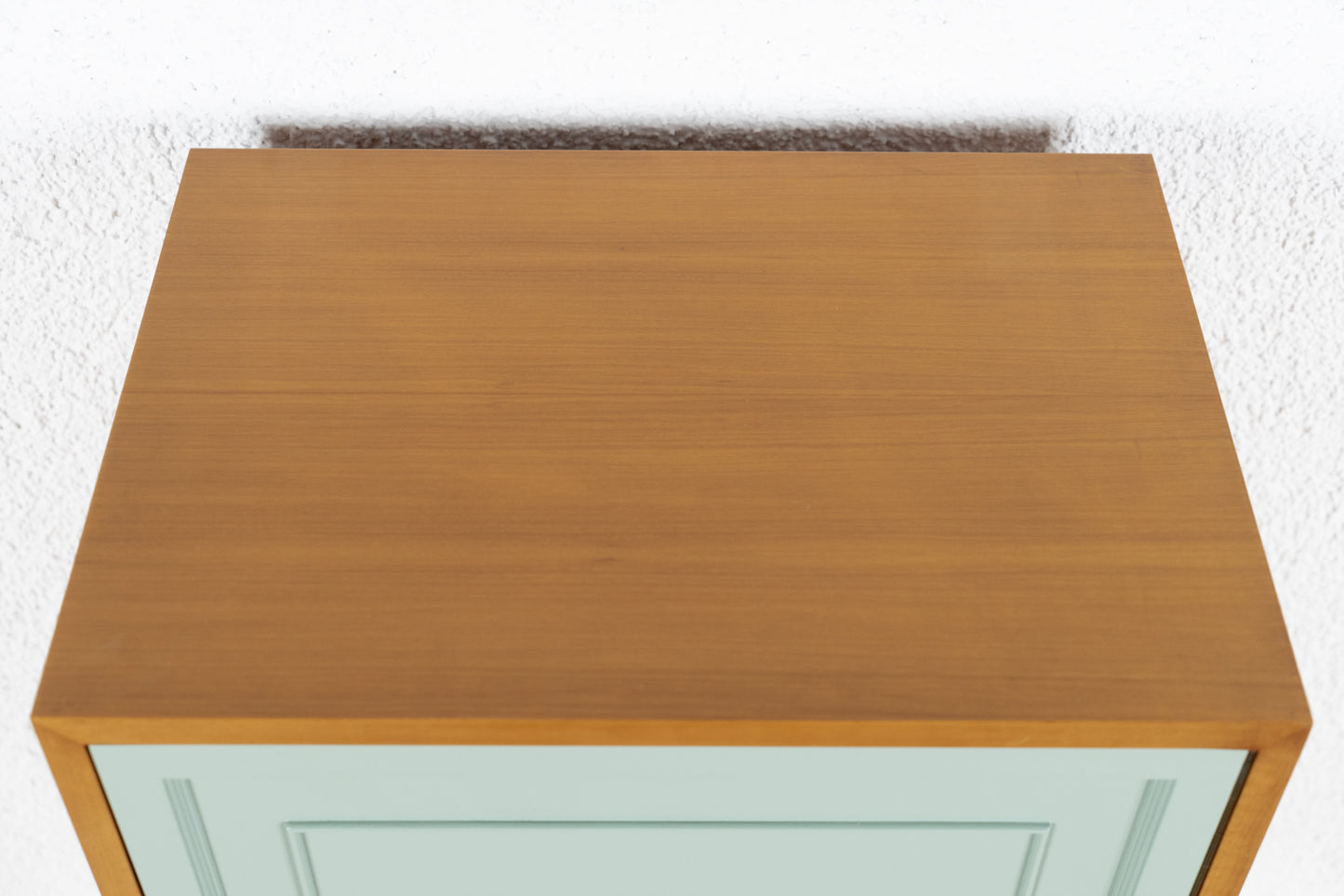 Vintage Kommode Schränkchen Ablage Flur Mid Century Holz Nuss GERO