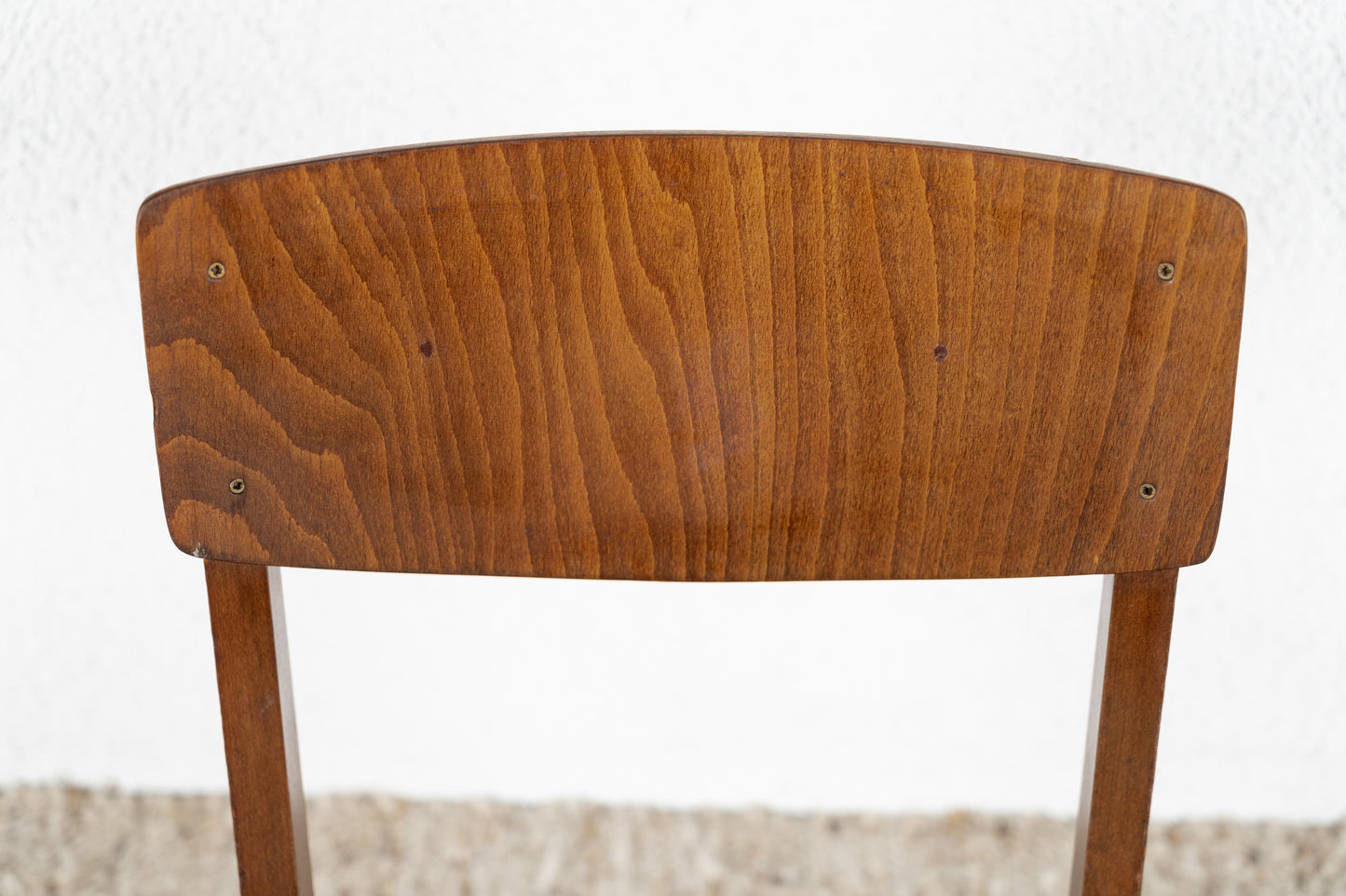 4er Set Vintage Stühle Stapelstühle Holz Polster Küche Esstisch