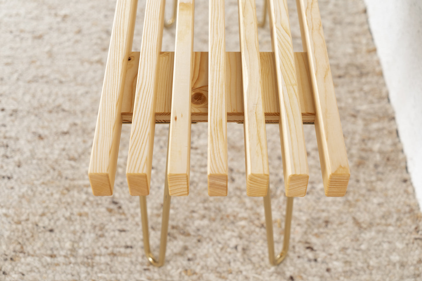 Vintage Design R&F Sitzbank Massivholz Bank Stuhl Flur Esstisch Bett