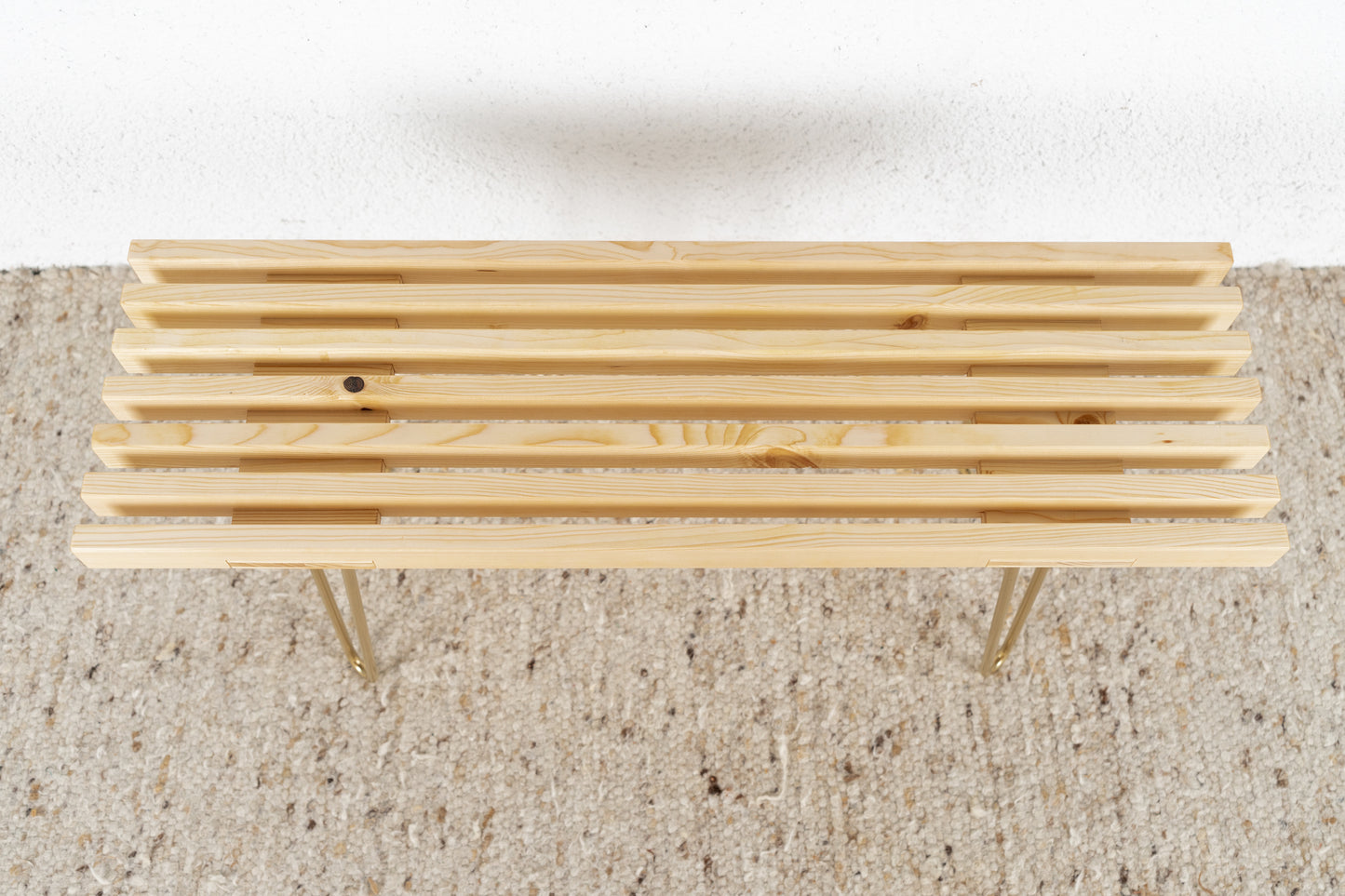 Vintage Design R&F Sitzbank Massivholz Bank Stuhl Flur Esstisch Bett