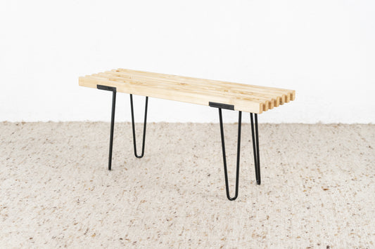 Vintage Design R&F Sitzbank Massivholz Bank Stuhl Flur Esstisch Bett