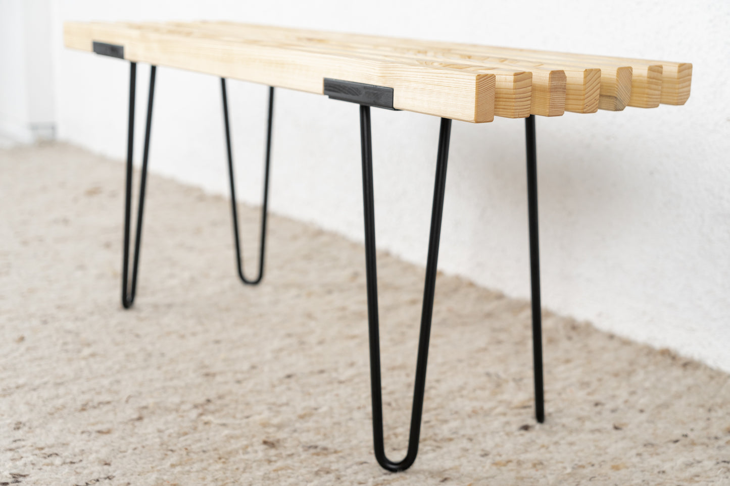 Vintage Design R&F Sitzbank Massivholz Bank Stuhl Flur Esstisch Bett