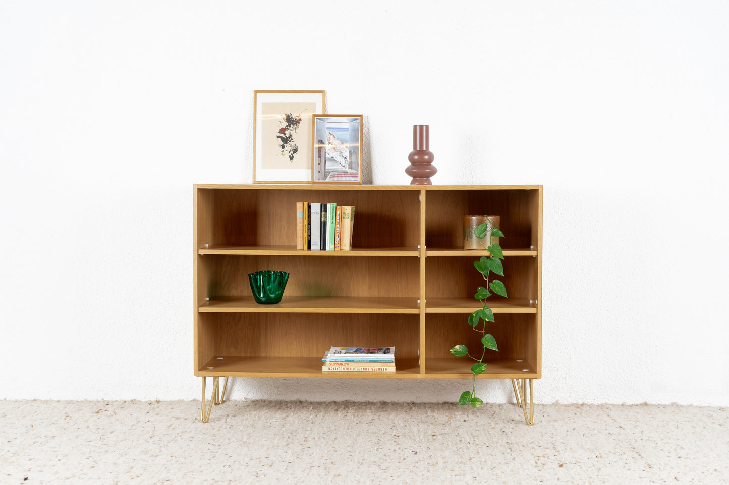 Vintage Sideboard Bücherregal Schrank Holz