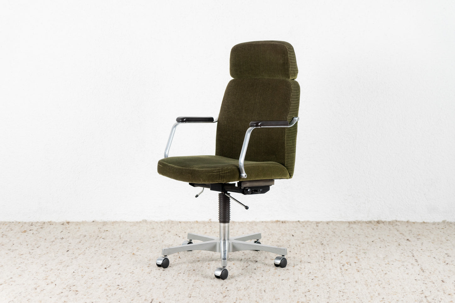 Schreibtischstuhl Büro Cord Grün