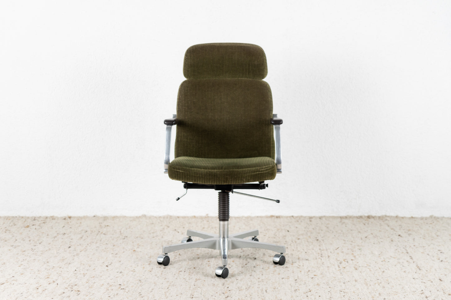 Schreibtischstuhl Büro Cord Grün