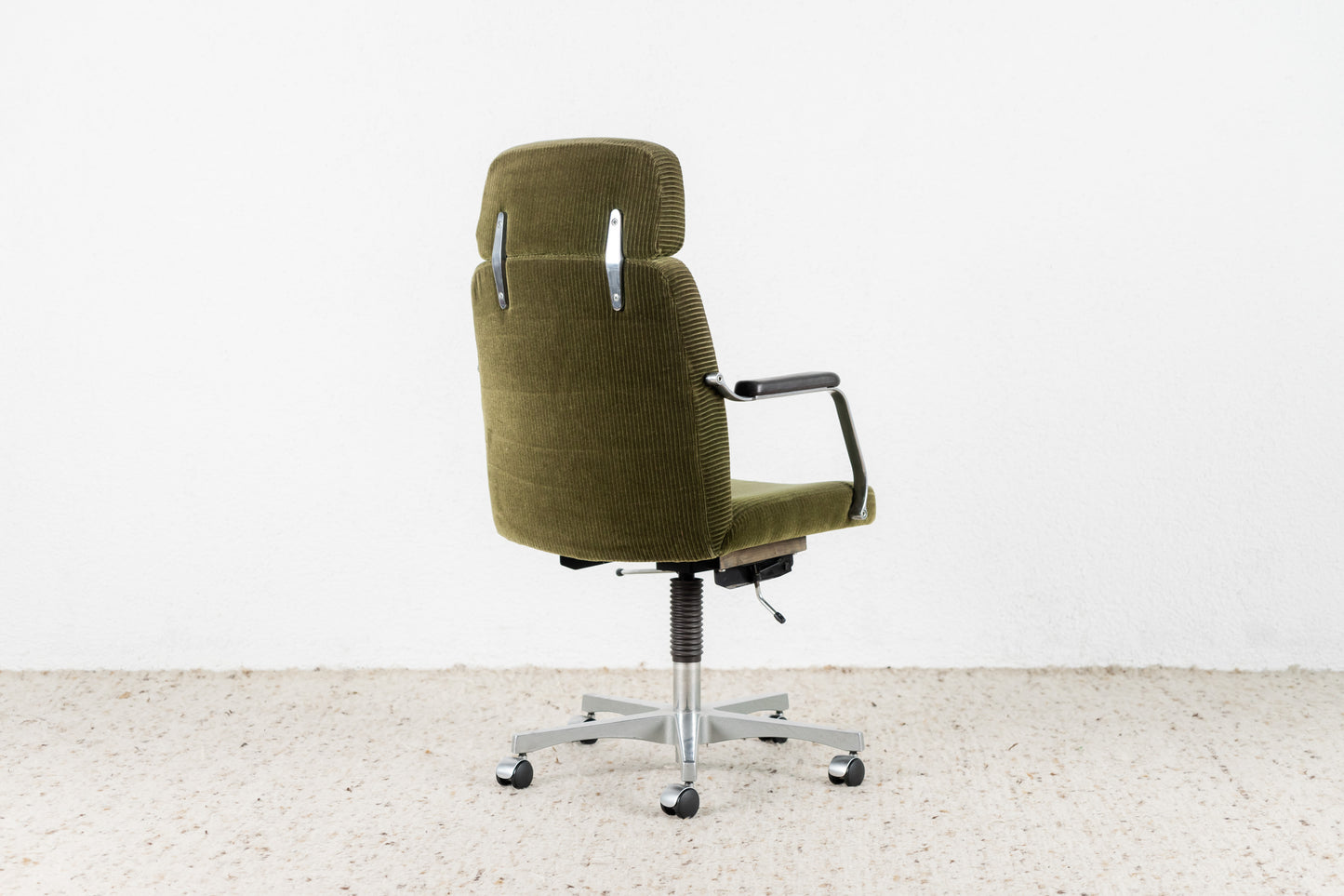 Schreibtischstuhl Büro Cord Grün