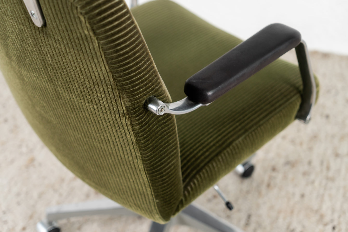 Schreibtischstuhl Büro Cord Grün