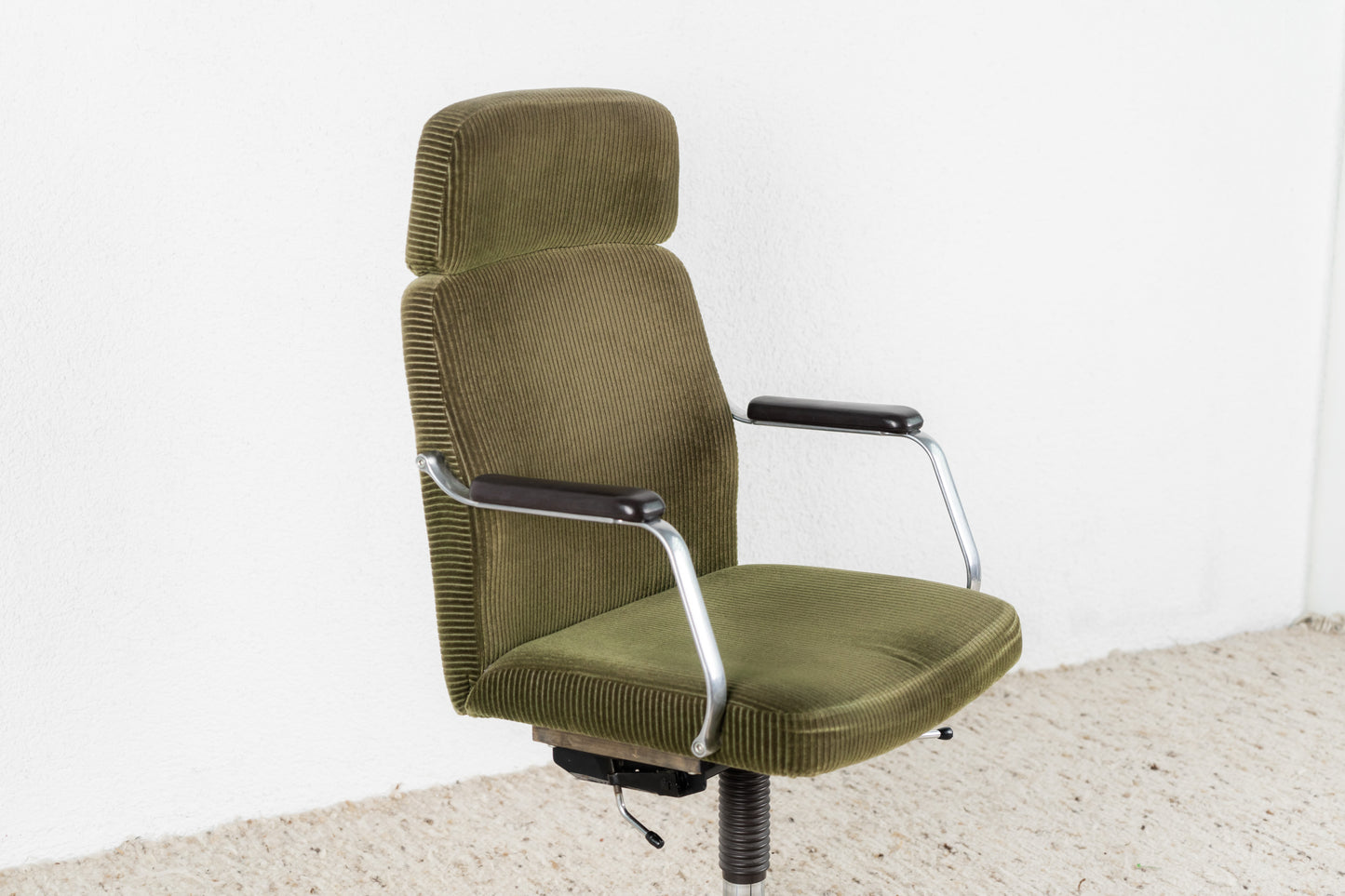 Schreibtischstuhl Büro Cord Grün