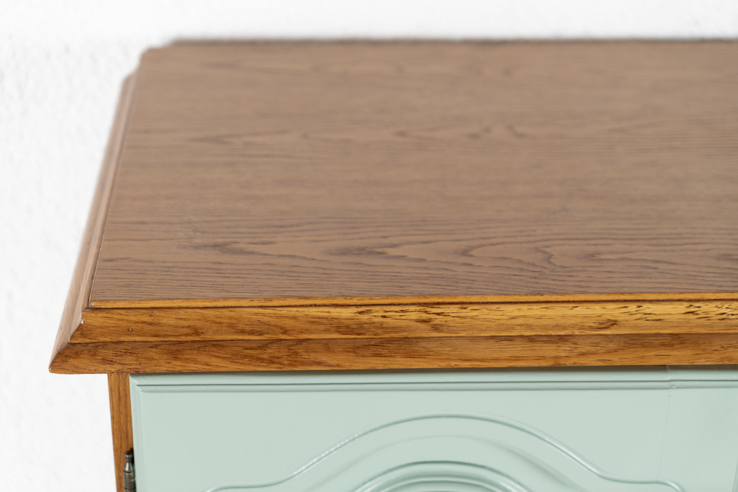 Vintage Kommode Schrank Schubladen Holz Salbei