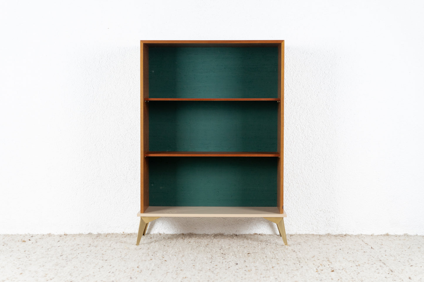 Vintage Regal Bücherregal Schrank Holz Grün 60s