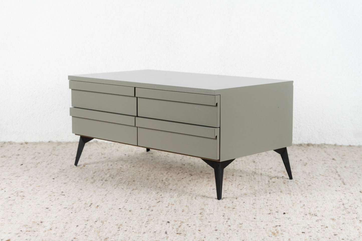 Schubladenkommode Low Board Sideboard Kommode Vintage Tv
