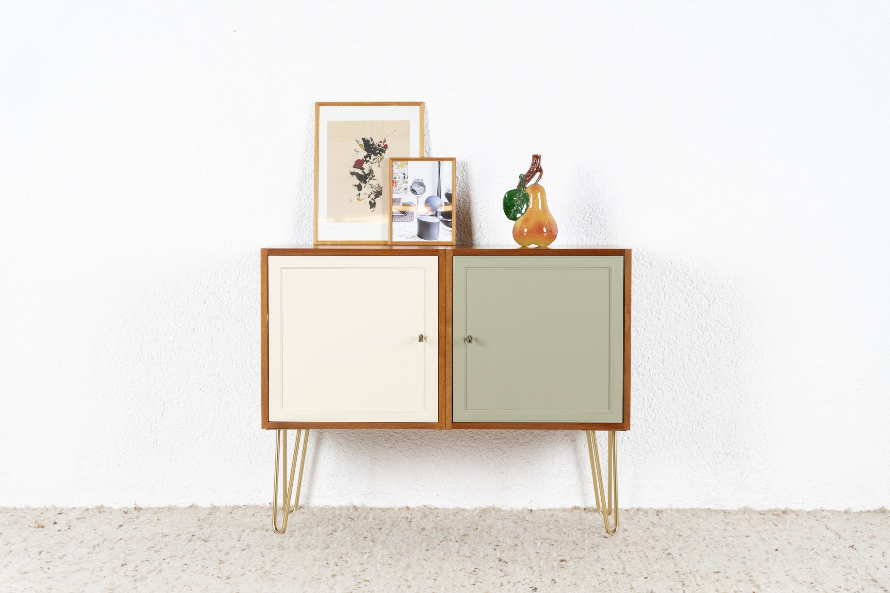 Vintage Sideboard Kommode Mid Century Holz Nuss – Renz and Friends