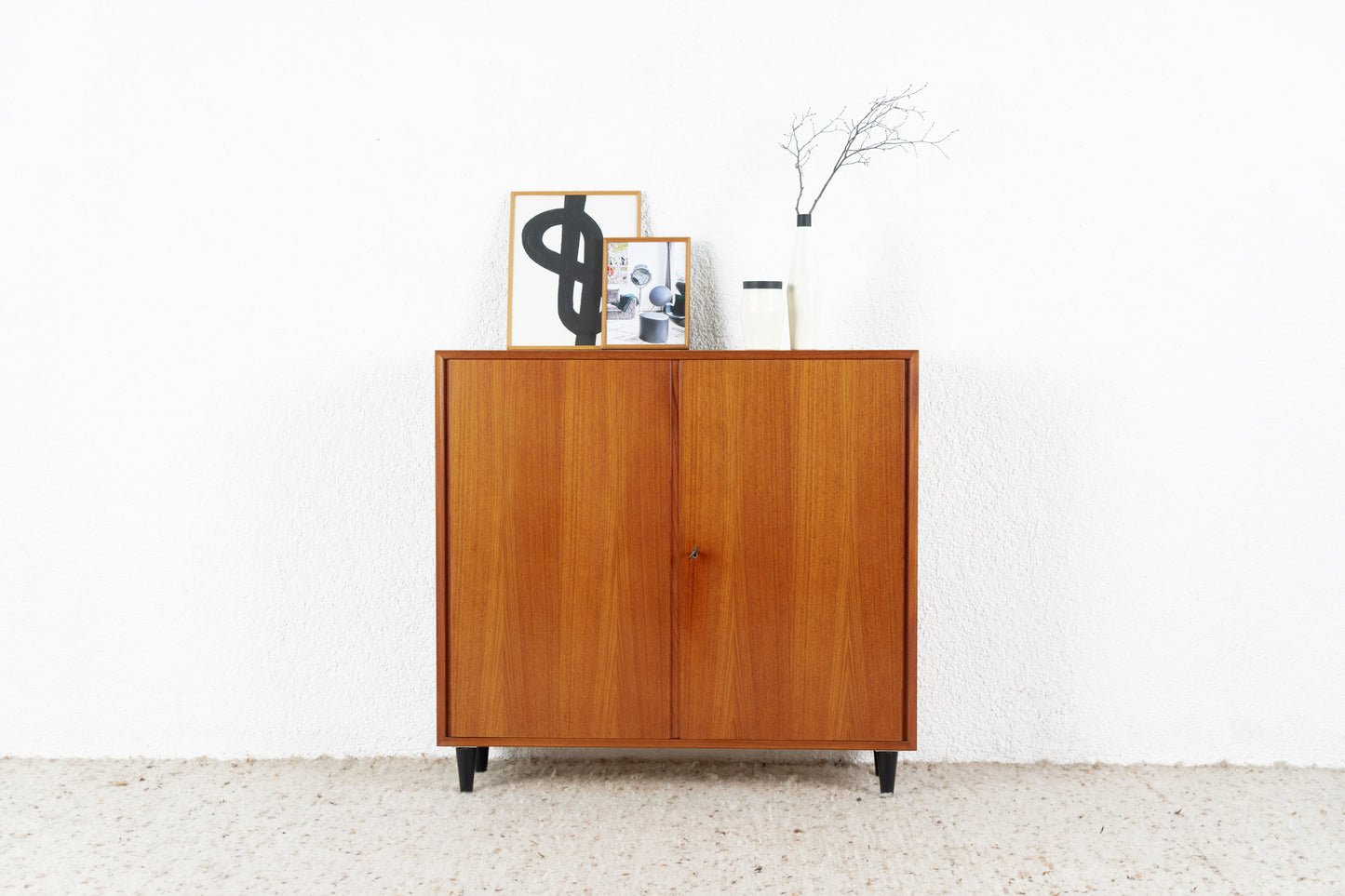 Vintage Kommode Sideboard Mid Century Holz Teak Heinrich Riestenpatt RT Möbel