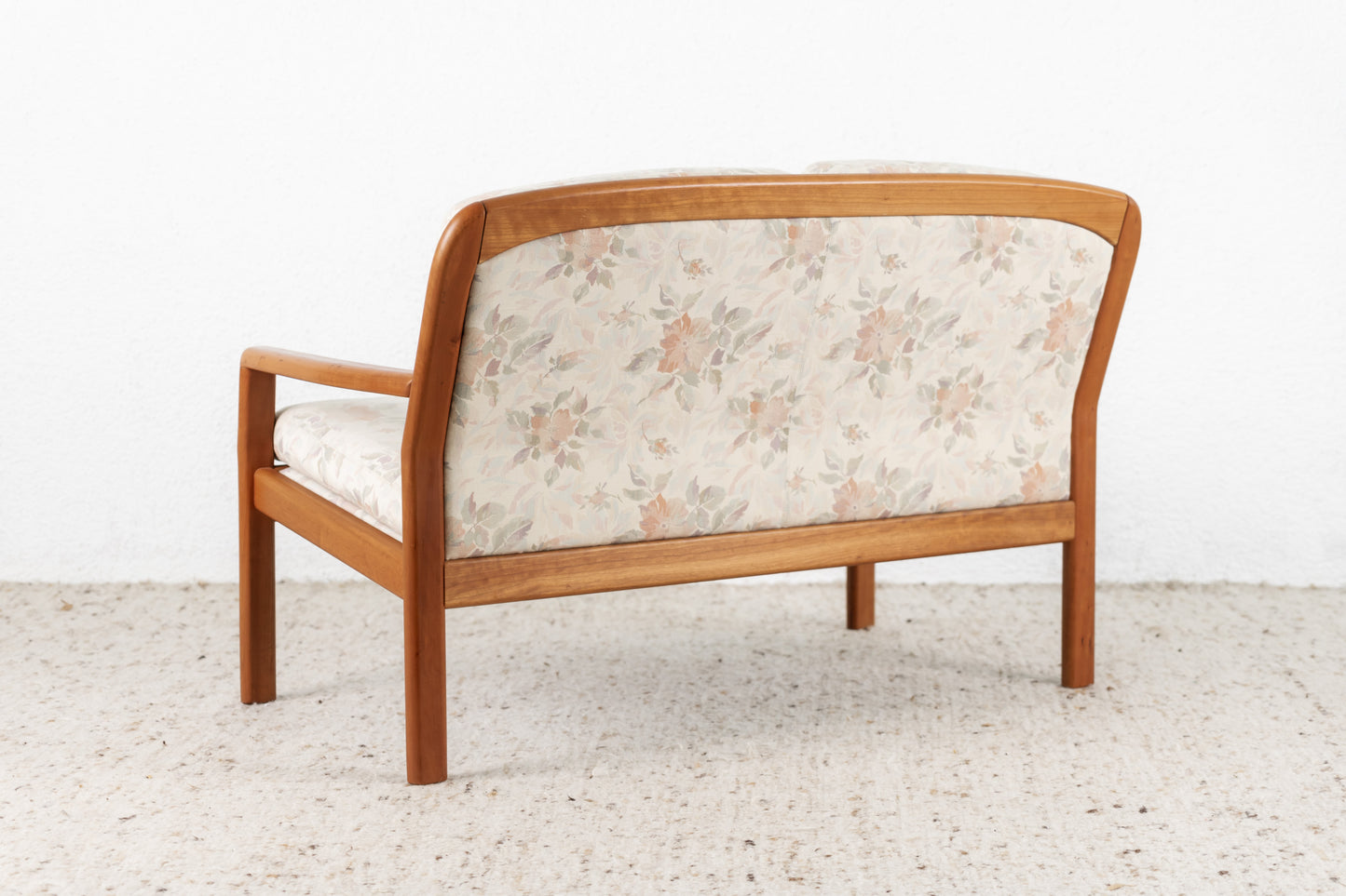 Dayrund Sofa 2 Sitzer Blumen Muster Vintage Holz Couch Sessel