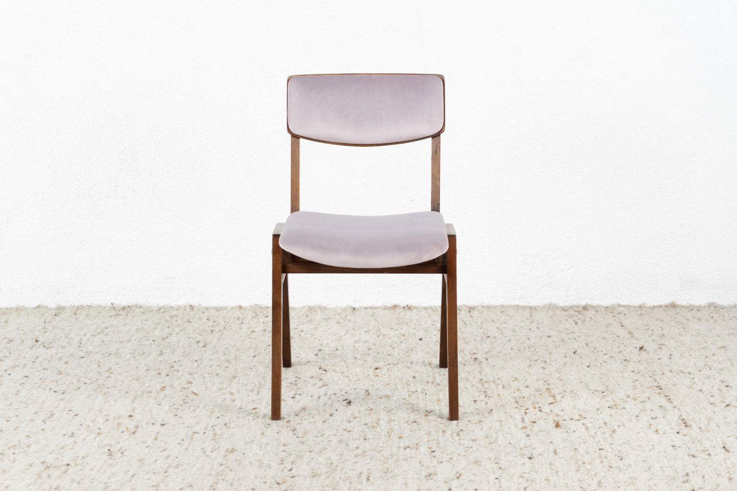 2er Set Vintage Stühle Massivholz Polste Samt Esstischstühle