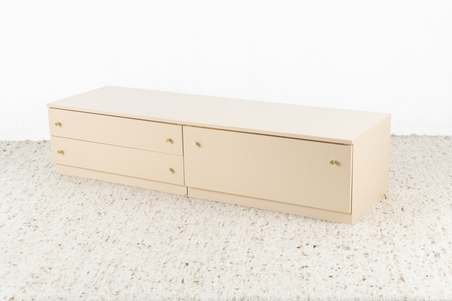Vintage Sideboard Lowboard Kommode TV Board Creme Schubladen