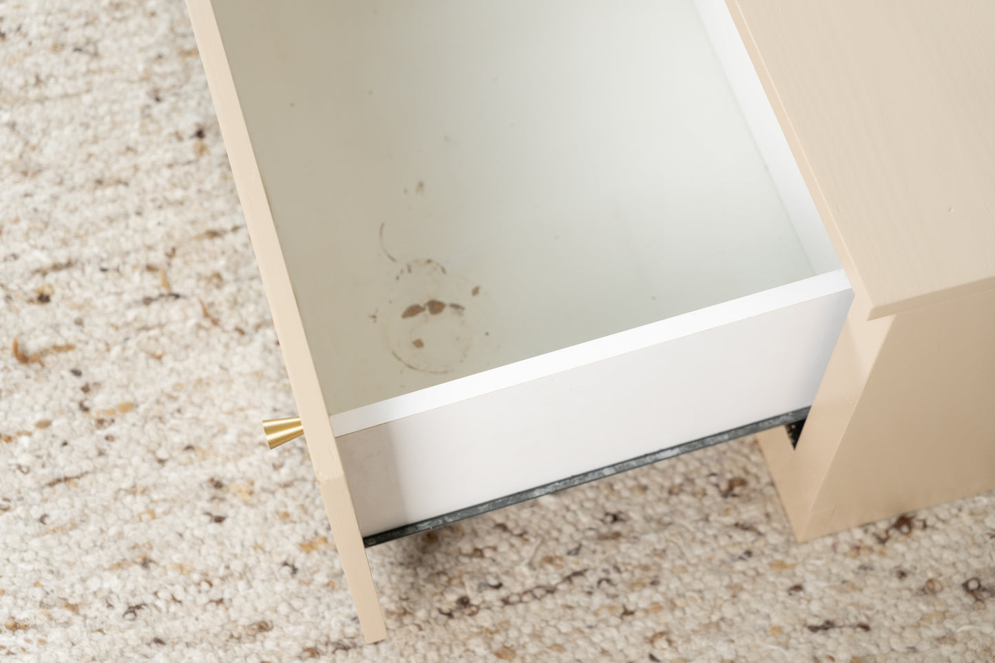 Vintage Sideboard Lowboard Kommode TV Board Creme Schubladen