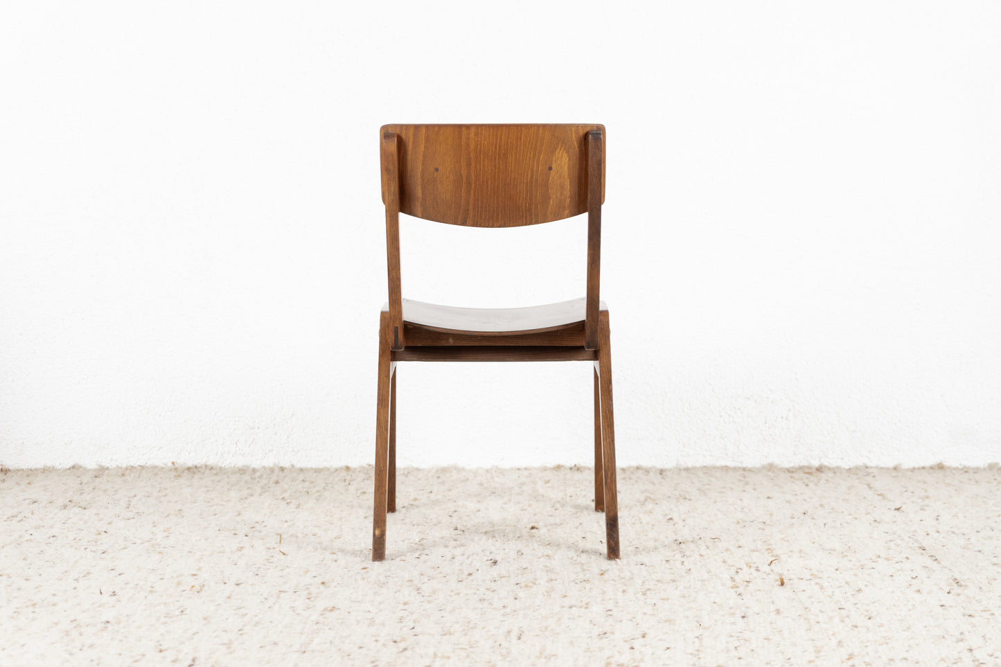 1 von 2 Stück Vintage Stühle Massivholz Esstisch Küche Theaterstuhl Holz Stapelstuhl Kaffeehaus