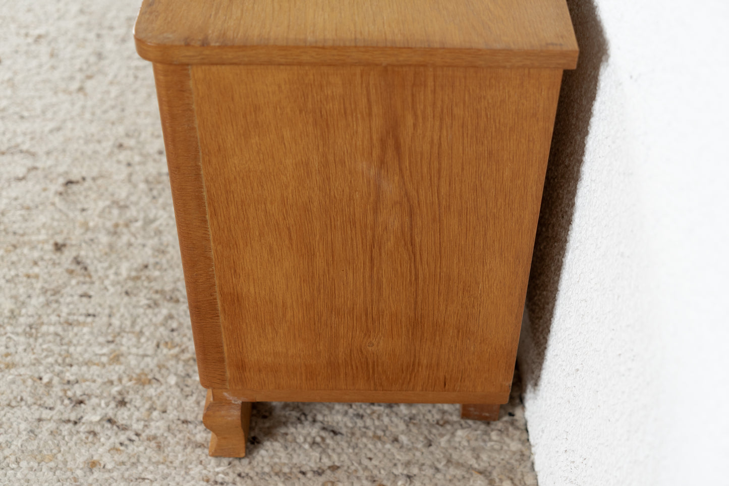 2er Set Vintage Nachttische Holz Salbei Creme Kommode Schränkchen