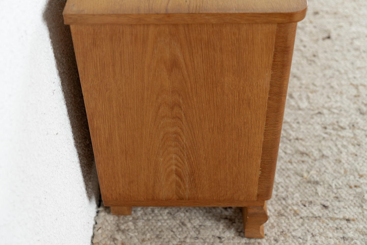 2er Set Vintage Nachttische Holz Salbei Creme Kommode Schränkchen