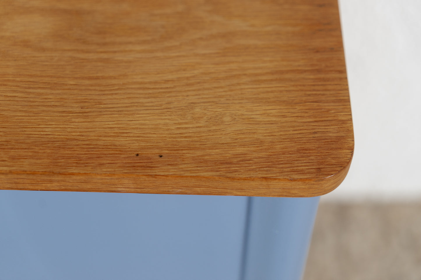 Vintage Kommode Sideboard Schubladenkommode Mid Century Holz Blau 60s