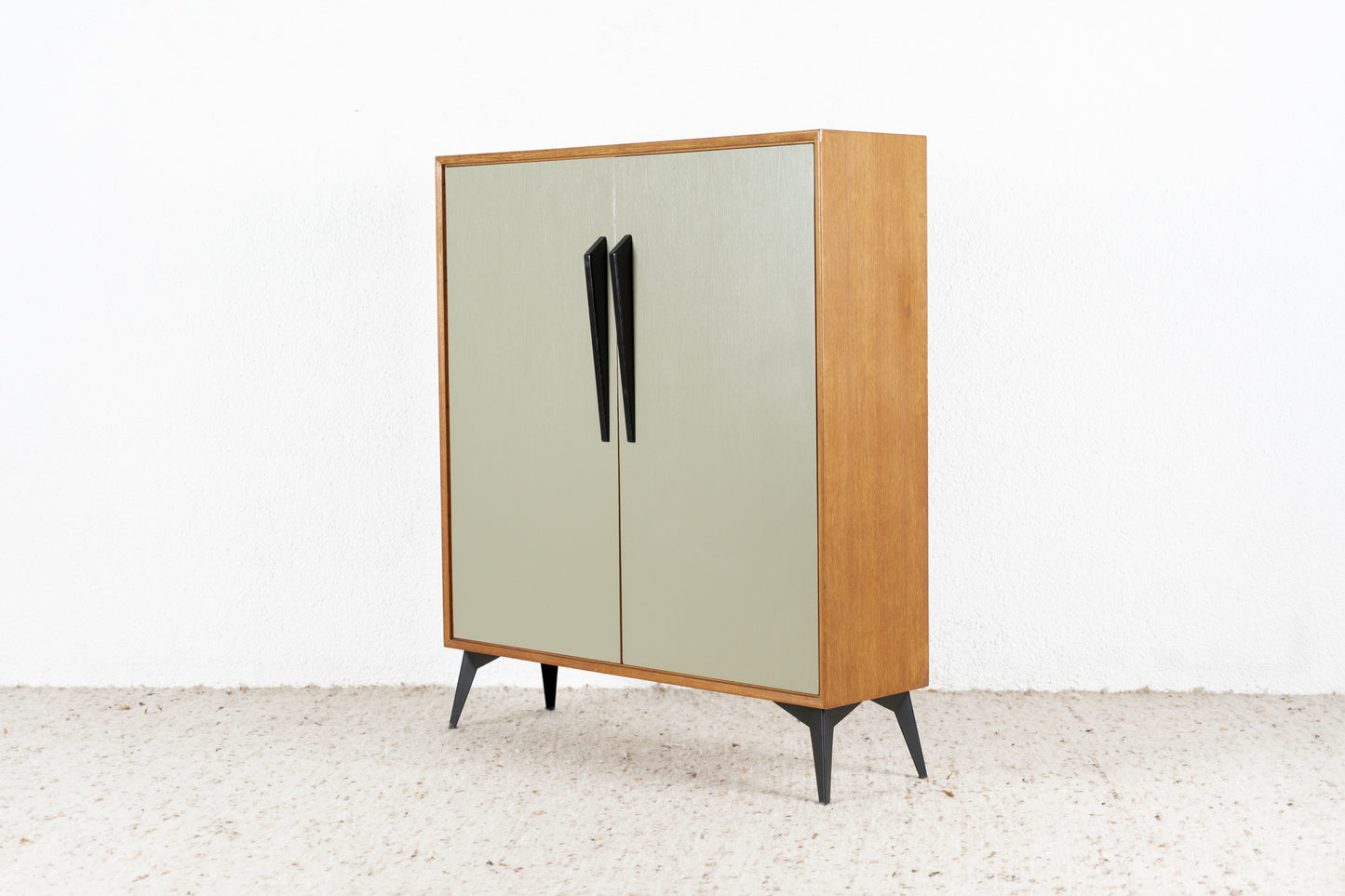 Vintage Kommode Schrank Holz Mid Century Pastell 60s