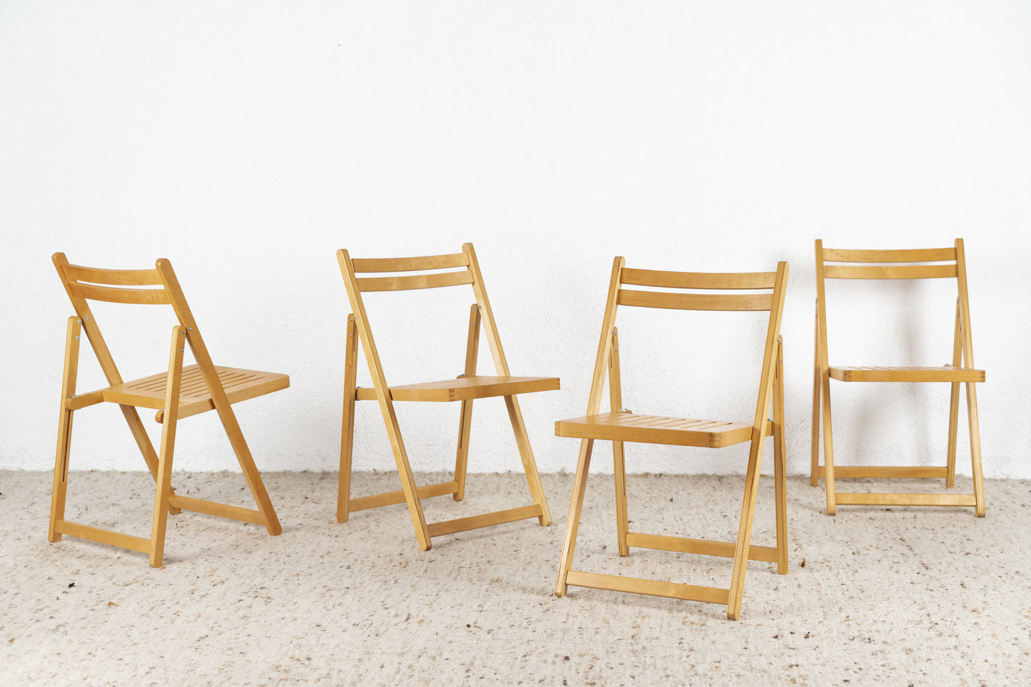 2er Set Vintage Stühle Klappstühle Holz Balkonstühle Terrasse