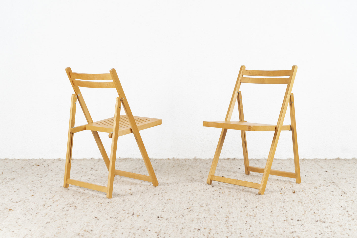 2er Set Vintage Stühle Klappstühle Holz Balkonstühle Terrasse