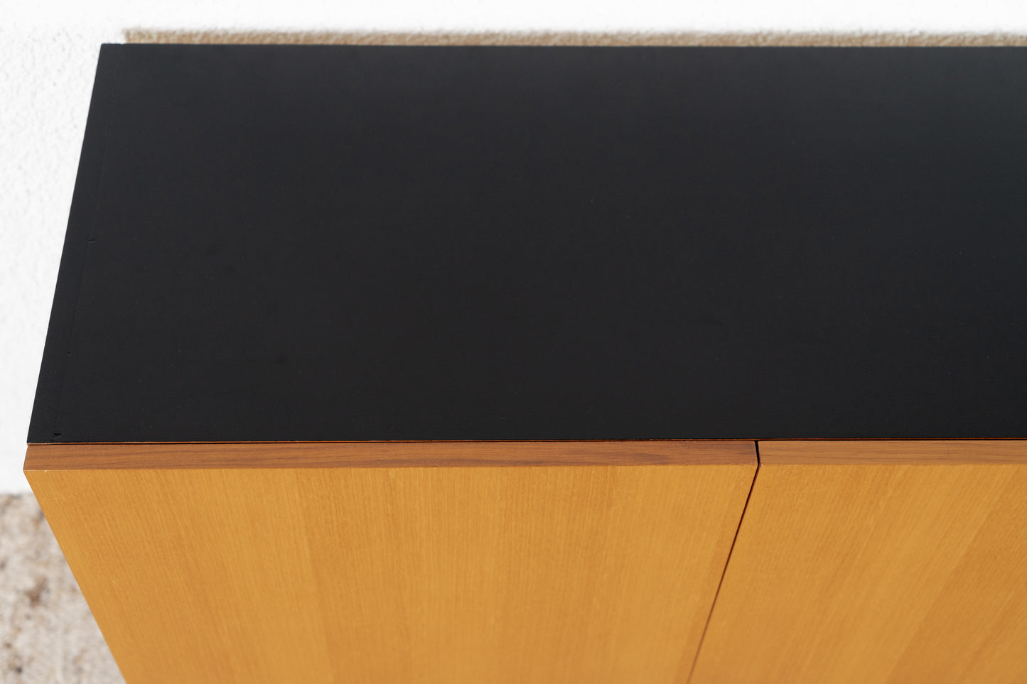 Vintage Sideboard Kommode Holz Mid Century TV Board Schwarz