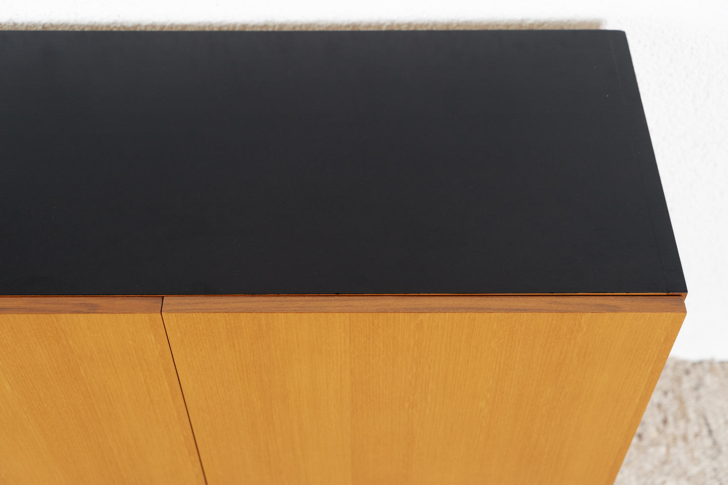 Vintage Sideboard Kommode Holz Mid Century TV Board Schwarz