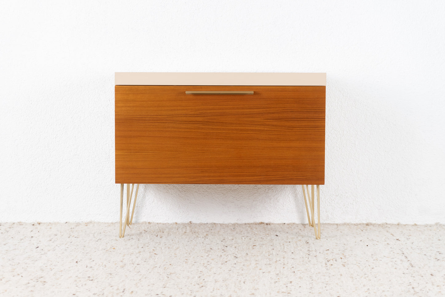 Minibar Beleuchtet Vintage Sideboard Holz Nuss Beige
