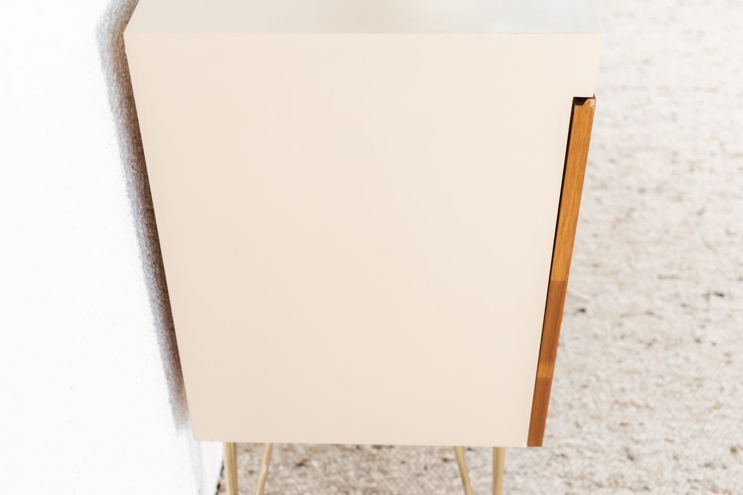 Minibar Beleuchtet Vintage Sideboard Holz Nuss Beige