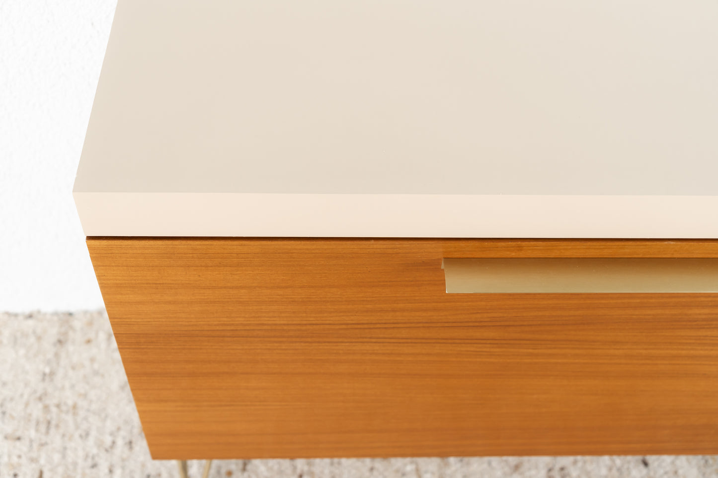 Minibar Beleuchtet Vintage Sideboard Holz Nuss Beige