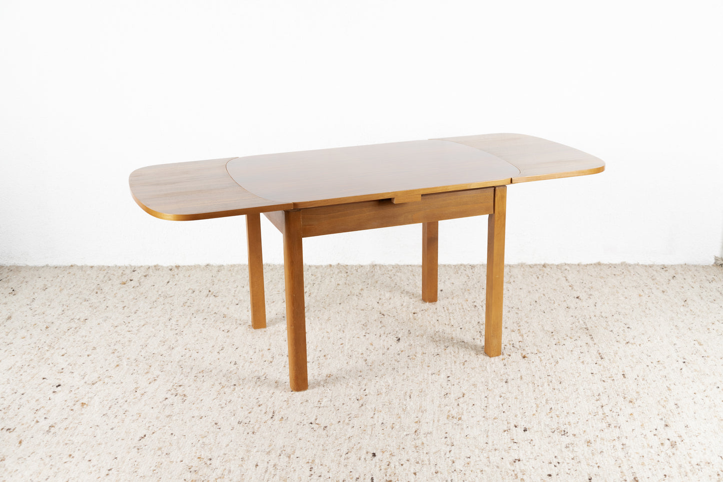 Vintage Esstisch Ausziehbar Küchentisch Nuss Holz Mid Century