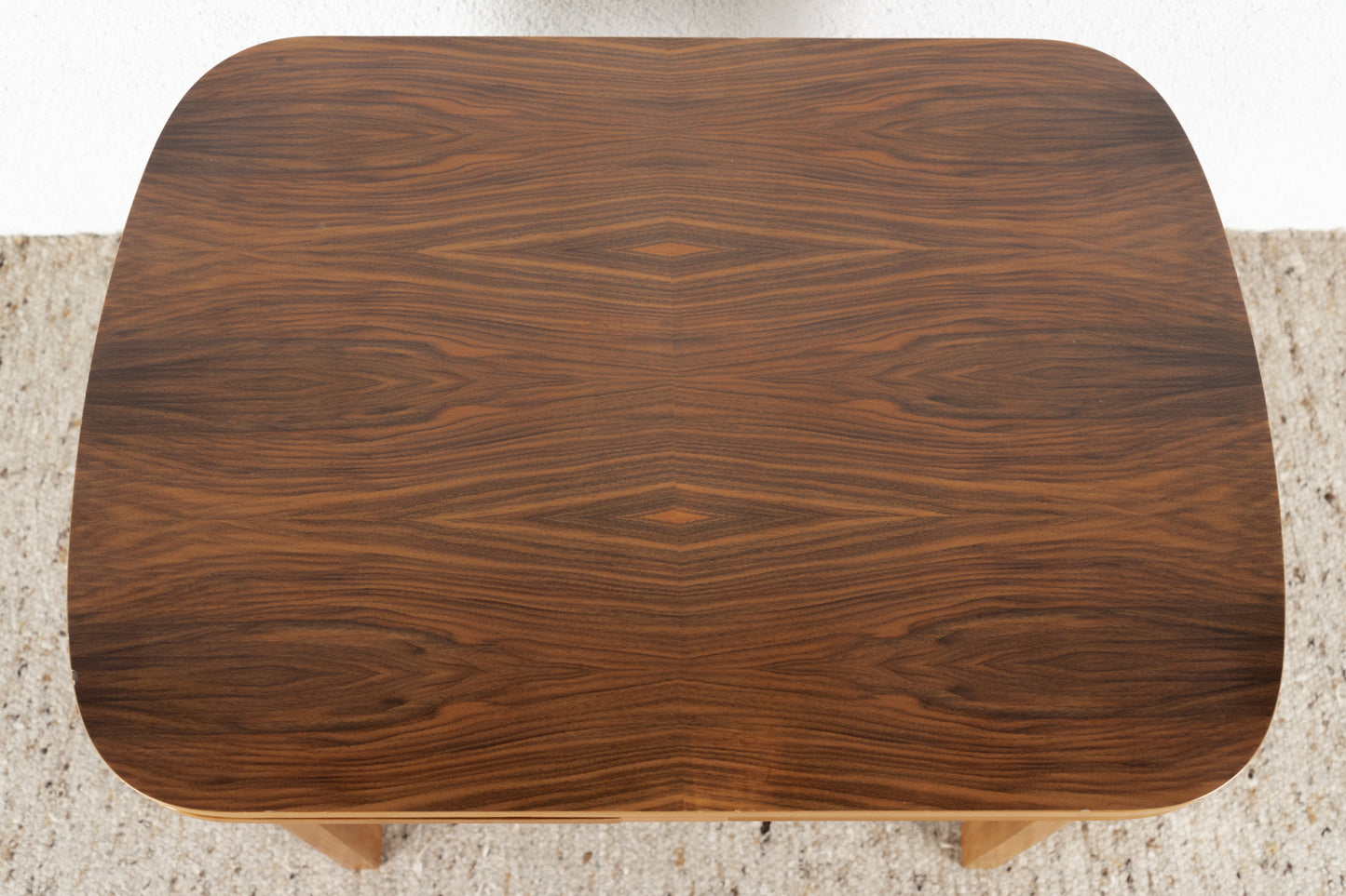 Vintage Esstisch Ausziehbar Küchentisch Nuss Holz Mid Century