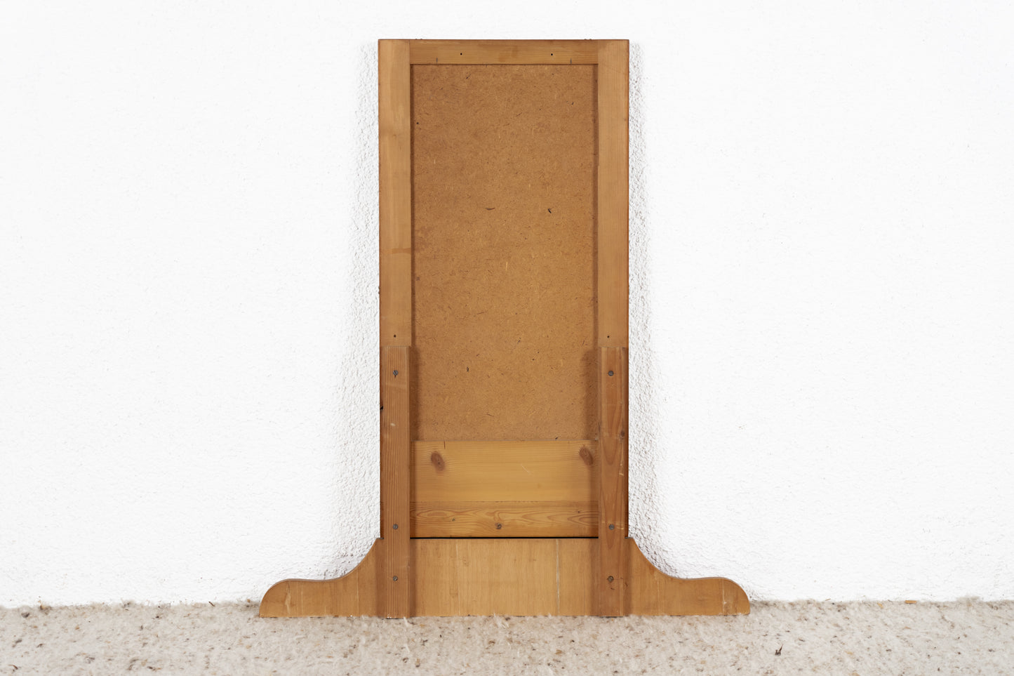 Vintage Spiegel auf Holzplatte Holz Wandspiegel Standspiegel