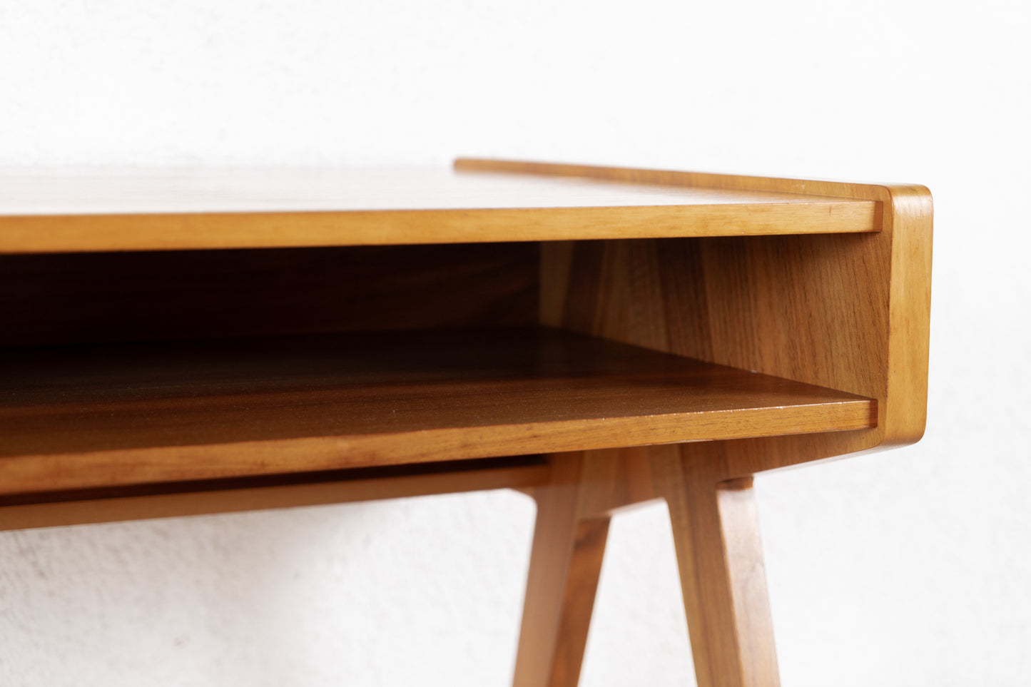 Helmut Magg Vintage Schreibtisch Mid Century Holz Schublade Designer WK MÖBEL 60s