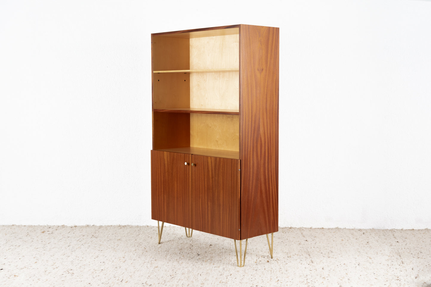 Vintage Schrank Regal Wohnzimmerschrank Mid Century Holz Tv