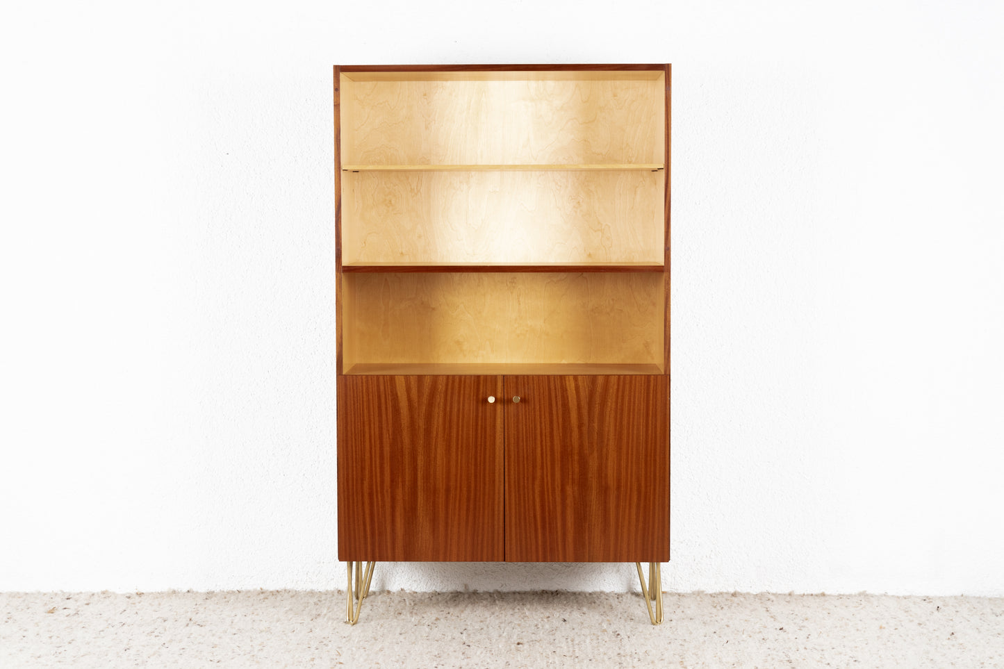 Vintage Schrank Regal Wohnzimmerschrank Mid Century Holz Tv
