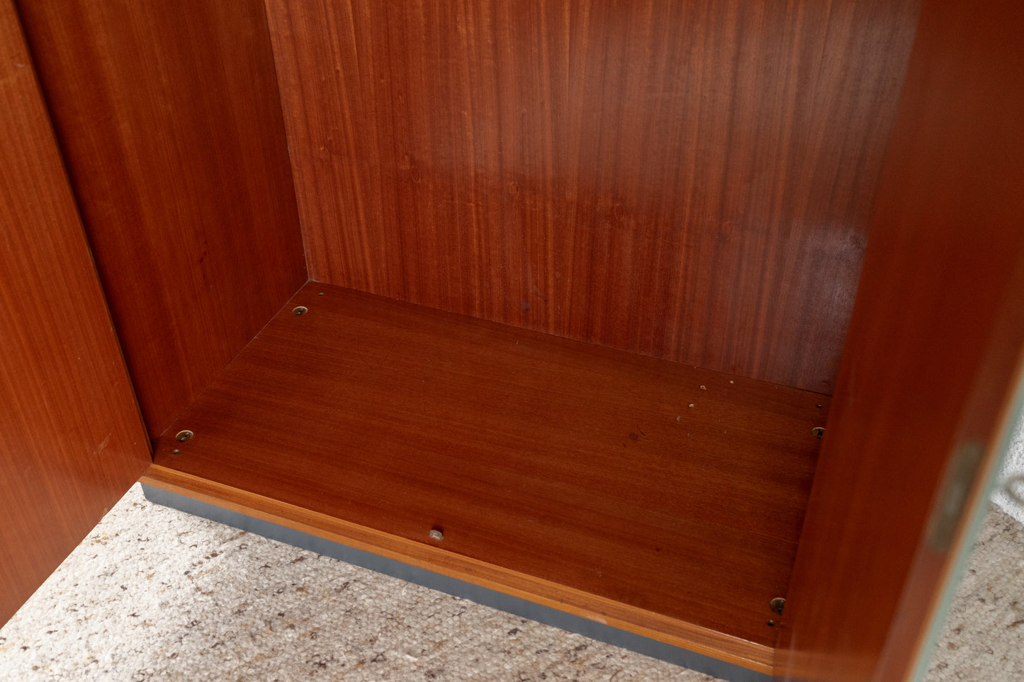 Vintage Kleiderschrank Schrank Mid Century Holz Retro Kleiderstange 1960er