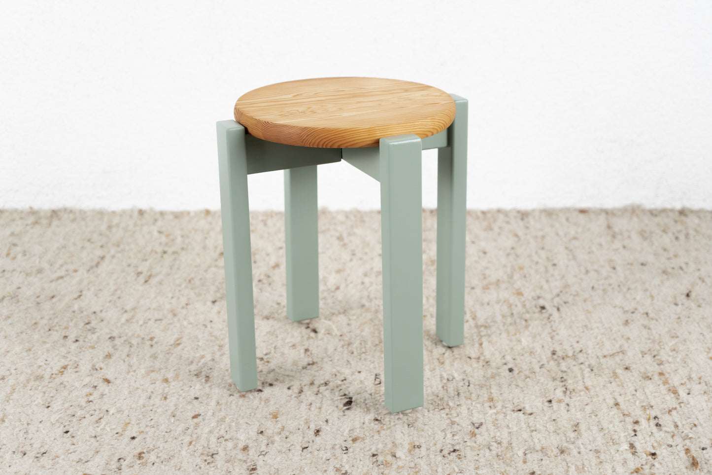 Vintage Hocker Blumentisch Holz