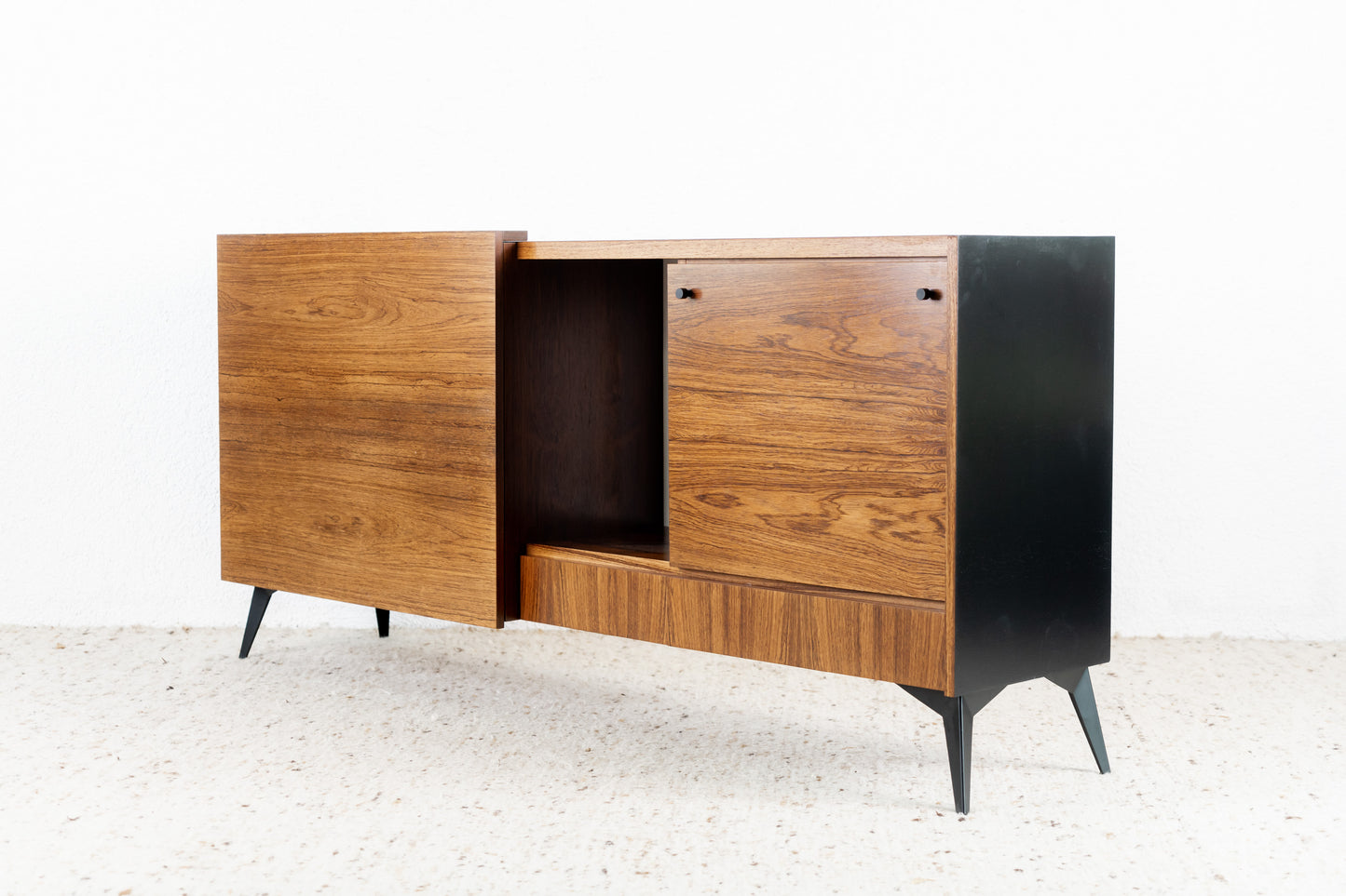 Palisander Sideboard Mid Century schwarz