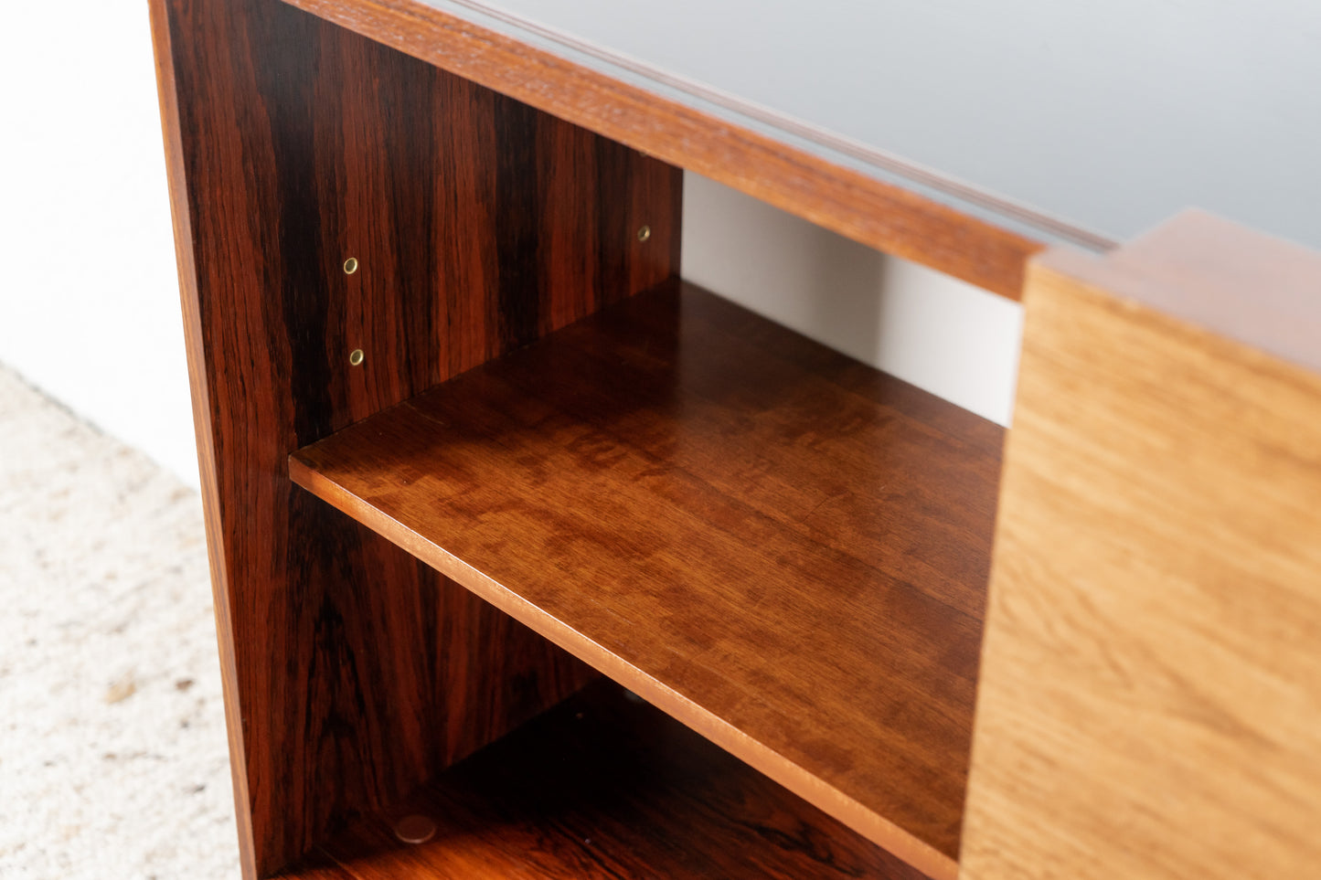 Palisander Sideboard Mid Century schwarz