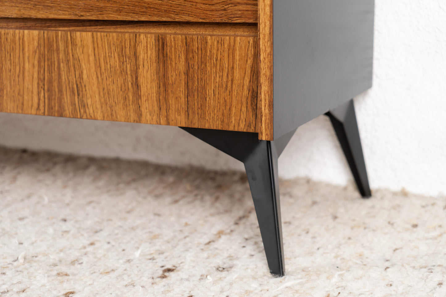 Palisander Sideboard Mid Century schwarz