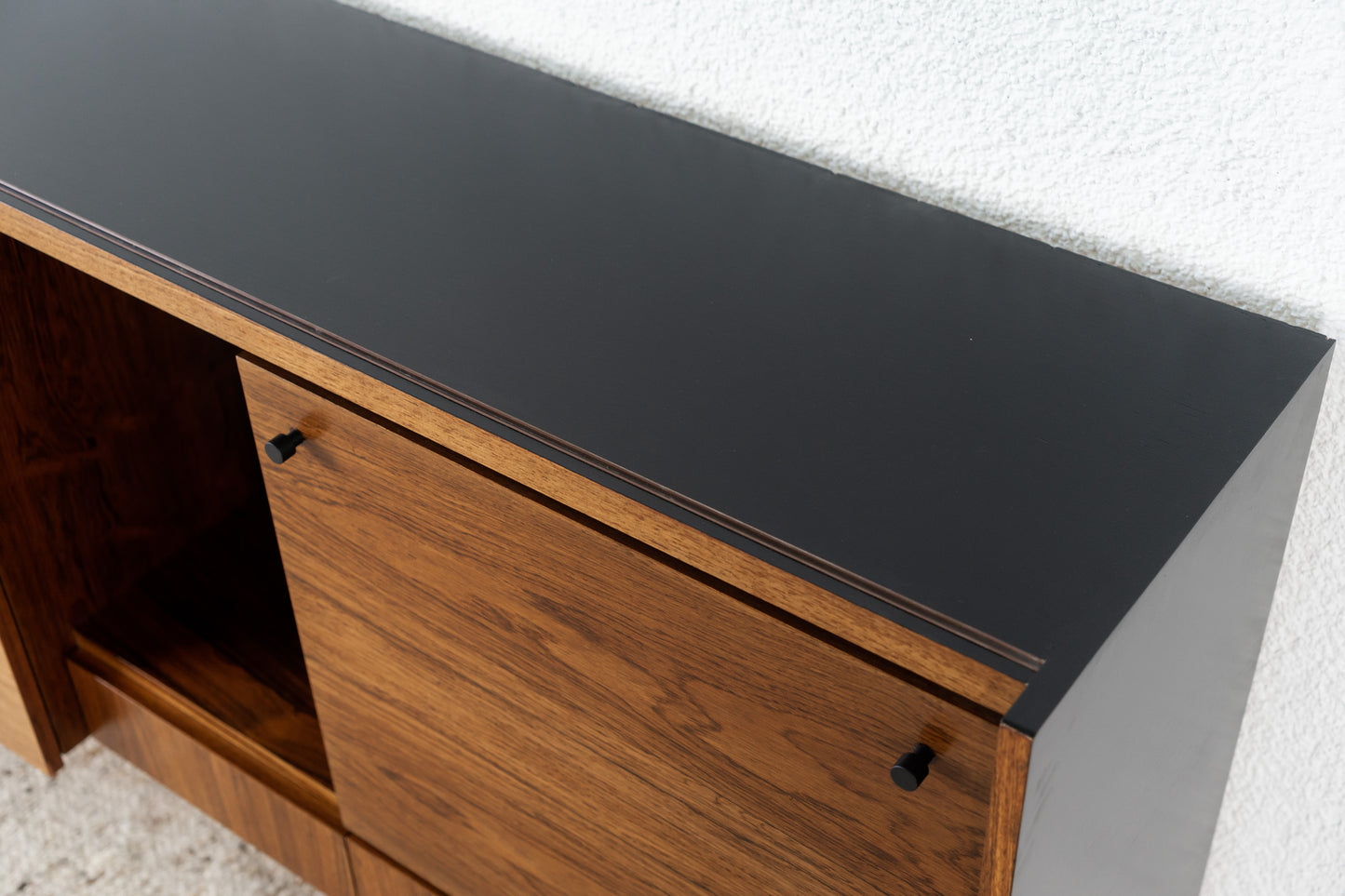 Palisander Sideboard Mid Century schwarz