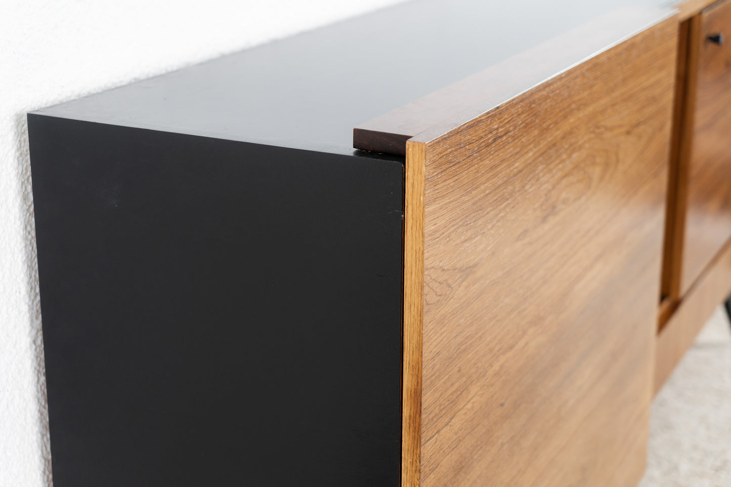 Palisander Sideboard Mid Century schwarz